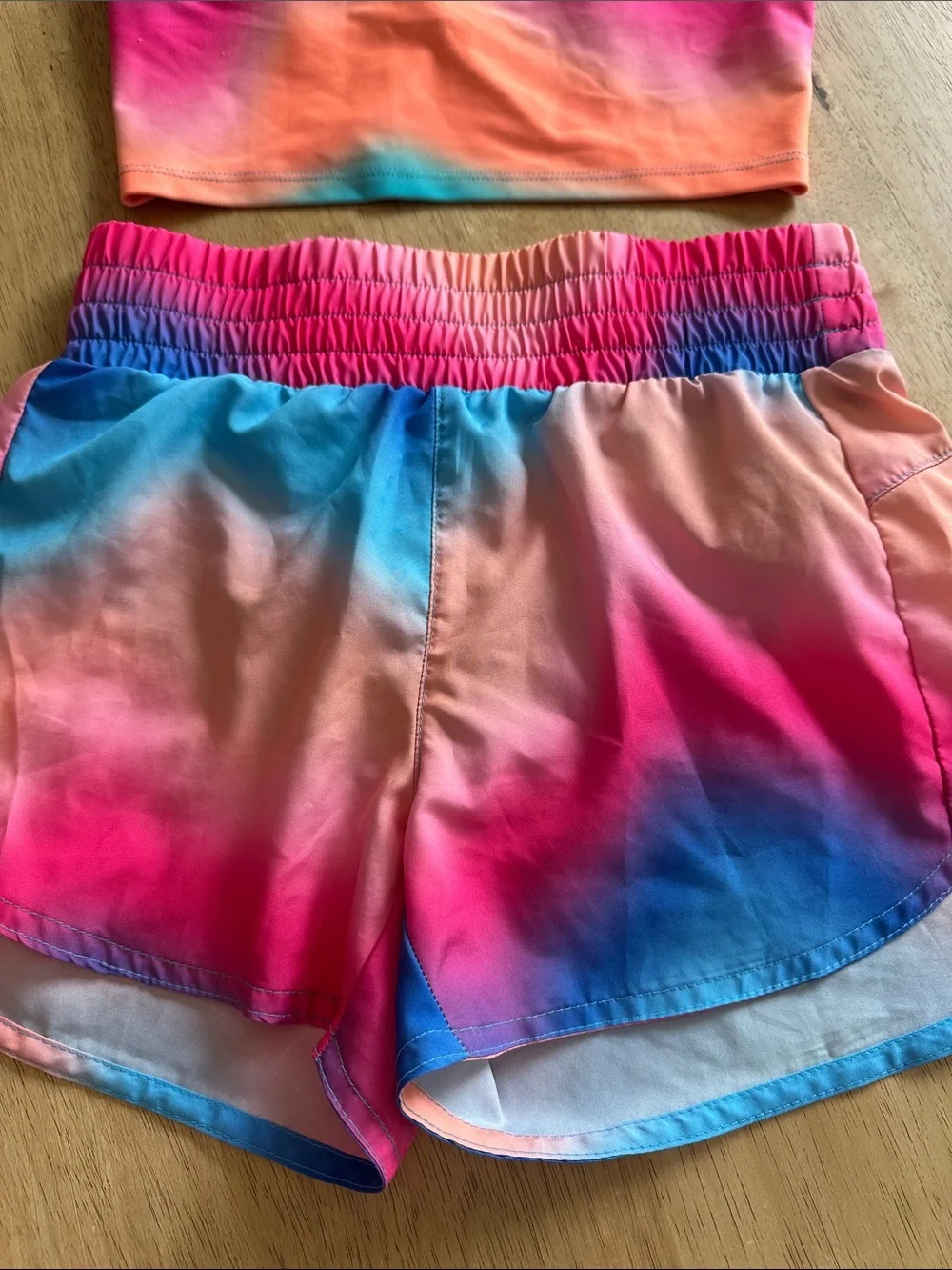 Old Navy Active POWERSOFT 10-12 Set long line sports bra & shorts dance sports